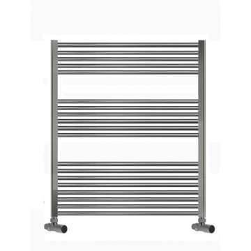 700mm Wide 1000mm High Towel Radiator Chrome Curved